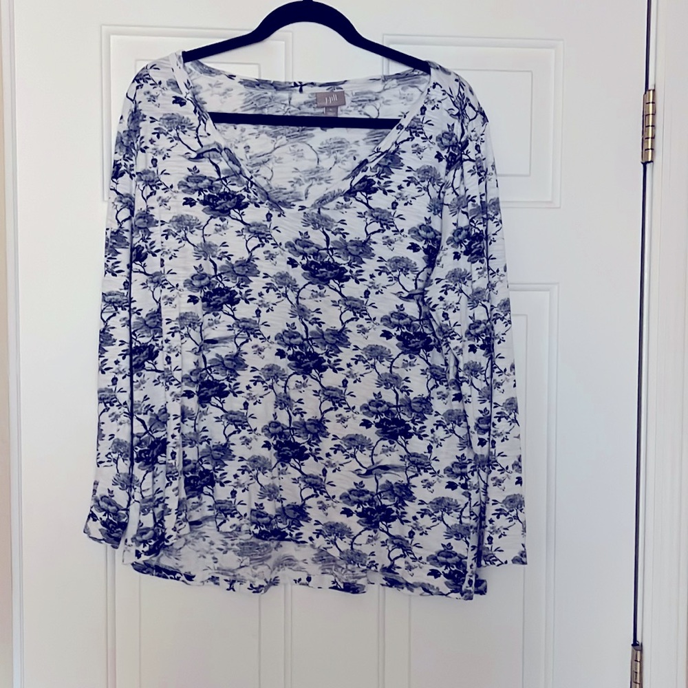 🎃EUC J Jill long sleeve tee xl